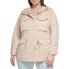 imageLevis Womens Plus Four Pocket Hooded Military JacketFrappe