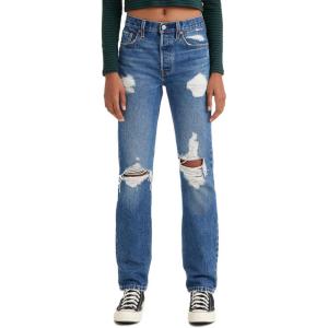 imageLevis Womens 501 Original Fit Jeans Also Available in PlusMedium Indigo Destructed