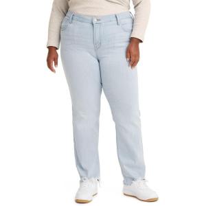 imageLevis Womens 724 High Rise Straight Jeans Plus SizeSlate Scan  Light Indigo