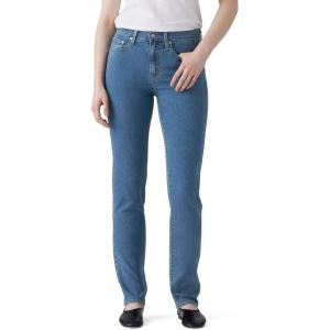 imageLevis Womens 724 High Rise Straight JeansNew Rolling River Stretch
