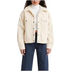 imageLevis Womens 90s Sherpa Trucker Jacket Standard and PlusAlmond Milk