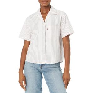 imageLevis Womens Aiden Short Sleeve Shirt Also Available in PlusAntigone Stripe Iris Orchid