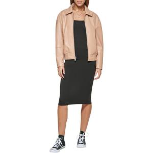 imageLevis Womens Faux Leather Bomber with Laydown CollarBiscotti