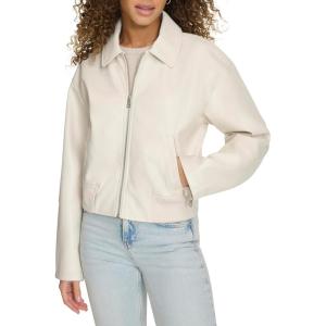 imageLevis Womens Faux Leather Bomber with Laydown CollarOyster