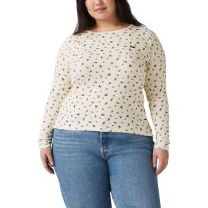 imageLevis Womens Hayes LongSleeve TShirt Also Available in PlusSigrid Ditsy Egret