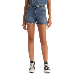 imageLevis Womens High Rise ShortsDark Indigo Worn in