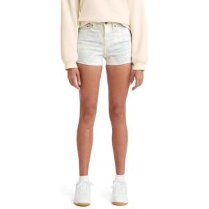 imageLevis Womens High Rise ShortsMarbled Blue  Multicolor