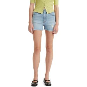 imageLevis Womens High Rise ShortsMedium Indigo Destructed