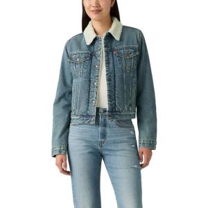 imageLevis Womens Original Sherpa Trucker Jackets Standard and PlusNew Heed and Hawed Non Stretch