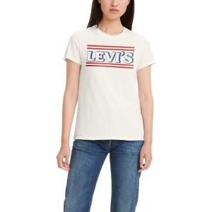 imageLevis Womens Perfect Crewneck Tee Shirt Also Available in PlusAmerican Levis Egret