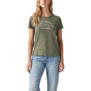 imageLevis Womens Perfect Crewneck Tee Shirt Also Available in PlusDeep Depths