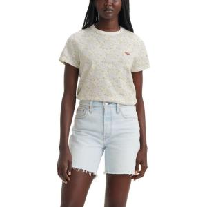 imageLevis Womens Perfect Crewneck Tee Shirt Also Available in PlusJaneesah Floral Egret