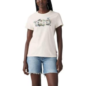 imageLevis Womens Perfect Crewneck Tee Shirt Also Available in PlusLily Egret