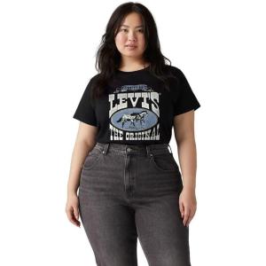 imageLevis Womens Perfect Crewneck Tee Shirt Also Available in PlusPirate Black