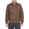 imageLevis Mens Faux Leather Aviator Bomber Jacket Regular ampamp Big ampamp Tall SizesEarthSherpa Lined