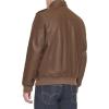 imageLevis Mens Faux Leather Aviator Bomber Jacket Regular ampamp Big ampamp Tall SizesEarthSherpa Lined
