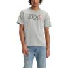 imageLevis Mens Graphic Tee Also Available in Big ampamp Tall501 Logo Outline Midtone Heather Grey