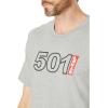 imageLevis Mens Graphic Tee Also Available in Big ampamp Tall501 Logo Outline Midtone Heather Grey