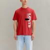imageLevis Mens Graphic Tee Also Available in Big ampamp TallNew Vertical Flame Scarlet Graphic