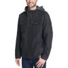 imageLevis Mens Wool Blend Hooded Military Jacket Regular ampamp Big ampamp Tall SizesCharcoal