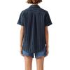 imageLevis Womens Darlene ShortSleeve ShirtShin Beach Stripe Navy Blazer