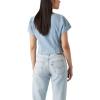imageLevis Womens Ophelia Short Sleeve Denim CorsetTurn Up Light