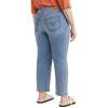 imageLevis Womens Plus Size Wedgie Straight JeansMedium Indigo Destructed