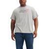 imageLevis Mens Graphic Tee Also Available in Big ampamp Tall501 Logo Outline Midtone Heather Grey