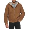 imageLevis Mens Workwear Cotton Canvas Hooded Bomber Jacket Regular ampamp Big ampamp Tall SizesWorker Brown 2