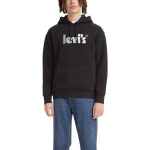 imageLevis Mens Graphic Hoodie Available in Big ampamp TallCore Poster Hoodie Caviar