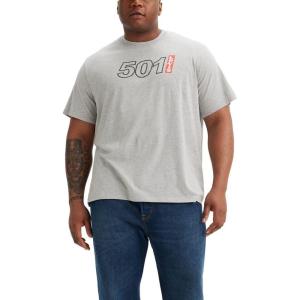 imageLevis Mens Graphic Tee Also Available in Big ampamp Tall501 Logo Outline Midtone Heather Grey