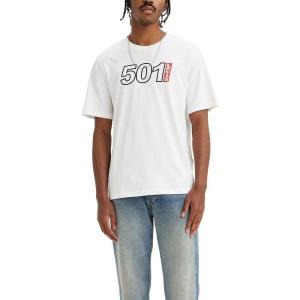 imageLevis Mens Graphic Tee Also Available in Big ampamp Tall501 Logo Outline White