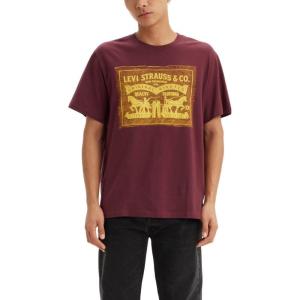 imageLevis Mens Graphic Tee Also Available in Big ampamp TallArchival Patch Chocolate Truffle