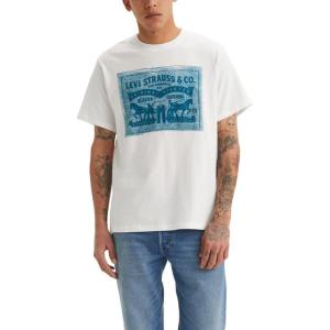 imageLevis Mens Graphic Tee Also Available in Big ampamp TallArchival Patch White