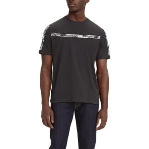 imageLevis Mens Graphic Tee Also Available in Big ampamp TallCore Stripe Caviar