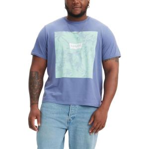 imageLevis Mens Graphic Tee Also Available in Big ampamp TallNew Plus Tropic Batwing Coastal Fjord