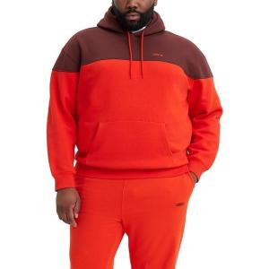 imageLevis Mens Seasonal Logo HoodieTop Block Valiant Poppy