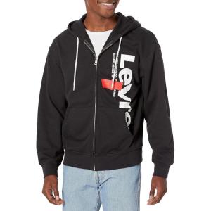 imageLevis Mens Seasonal Zip Up HoodieCaviar Graphic