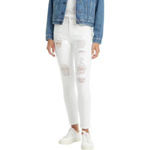 imageLevis Womens 721 High Rise Skinny JeansWhite Destructed