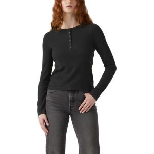 imageLevis Womens Dana Henley ShirtNew Anthracite Night