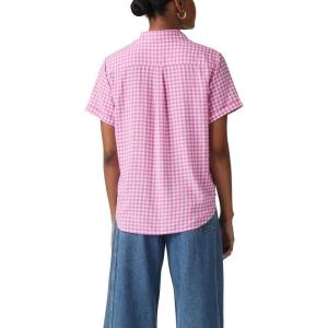 imageLevis Womens Darlene ShortSleeve ShirtAngie Plaid Crocus