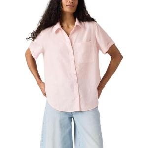 imageLevis Womens Darlene ShortSleeve ShirtNew Bibi Stripe Peachskin
