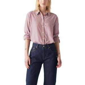 imageLevis Womens Darlene Utility ShirtNew Adisa Stripe Marsala