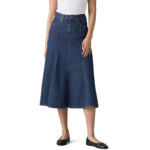 imageLevis Womens Fit and Flare SkirtNew Ninth Life Stonewash Non Stretch