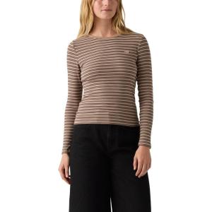 imageLevis Womens Hayes LongSleeve Tee Also Available in PlusNew Clara Stripe Amphora