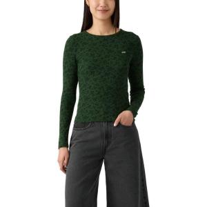 imageLevis Womens Hayes LongSleeve Tee Also Available in PlusNew Curie Floral Mountain View