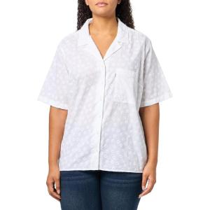 imageLevis Womens Joyce Resort Shirt Also Available in PlusBright White Eyelet Bright White