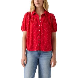 imageLevis Womens Lea Ss Slim BlouseNew Cara Ditsy Floral True Red