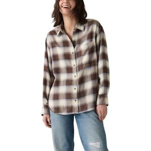 imageLevis Womens Lucas Flannel Long Sleeve ShirtNew Alloa Plaid Bracken Flannel