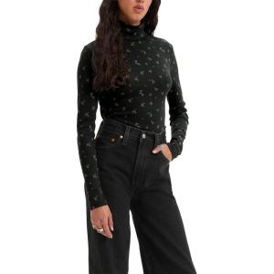 imageLevis Womens Moon Rib Turtleneck Also Available in PlusShayla Floral Caviar